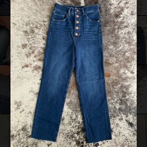 Express super high rise all button jeans NWOT
